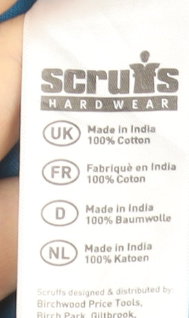 Scruffs Men's Blue Cotton Crew Neck Graphic T-Shirt Size L