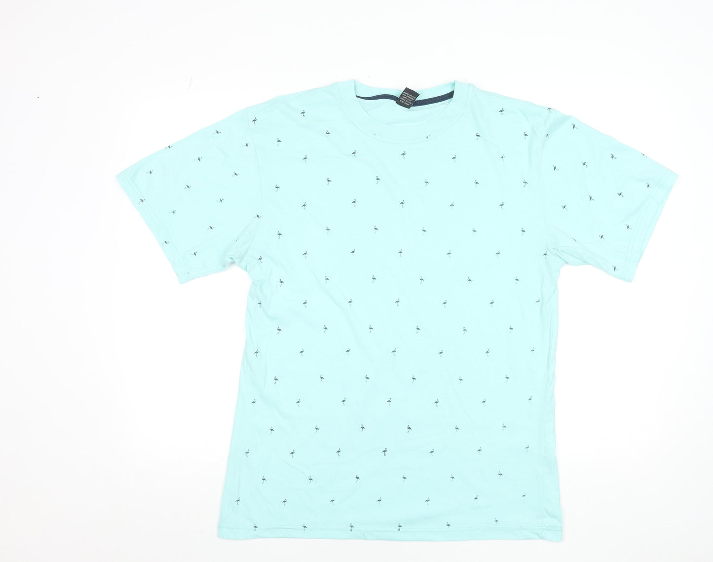 Street Rules Men's Blue XL Graphic Print Cotton Blend T-Shirt