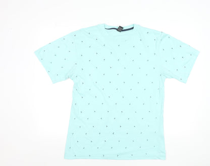 Street Rules Men's Blue XL Graphic Print Cotton Blend T-Shirt