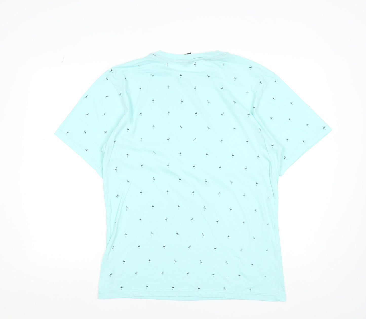 Street Rules Men's Blue XL Graphic Print Cotton Blend T-Shirt