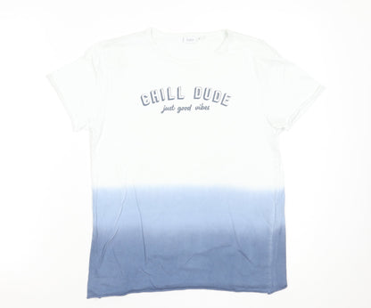 Boys UK Size 11-12 Years BluKids Blue Basic T-Shirt