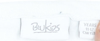 Boys UK Size 11-12 Years BluKids Blue Basic T-Shirt