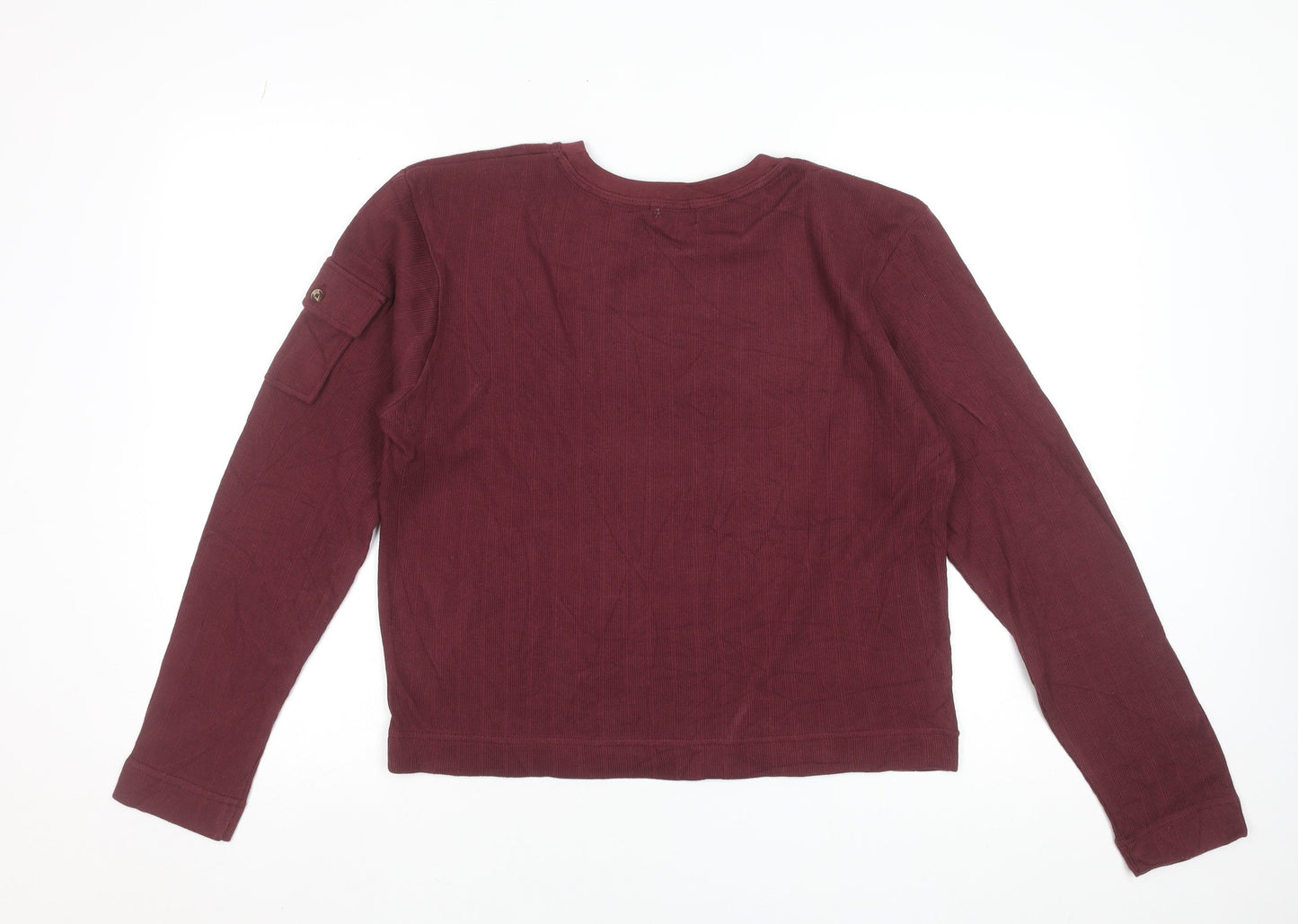 Womens UK Size M Kiss Red Basic T-Shirt