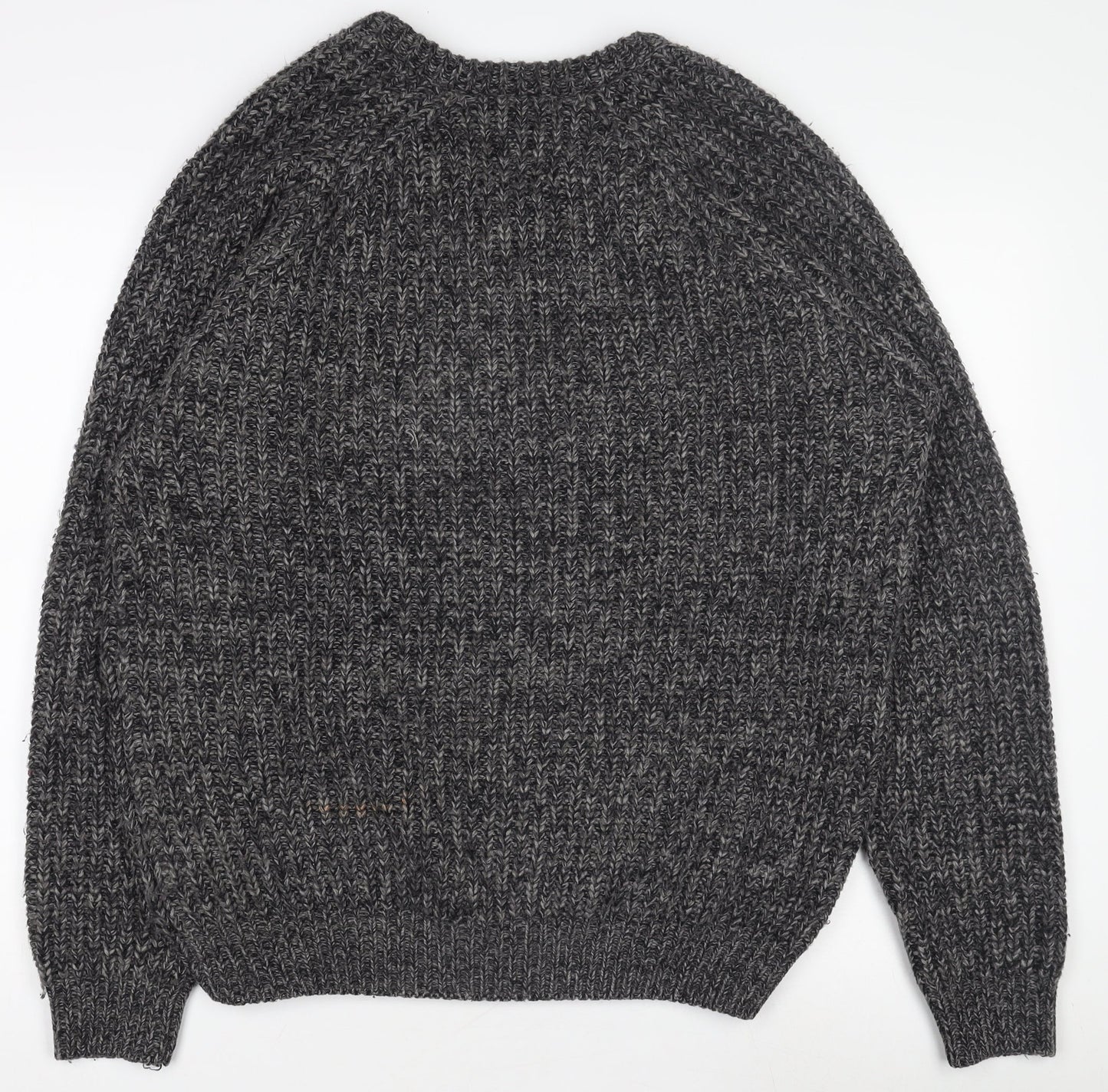 P.G. Field Men's Grey Chunky Knit Acrylic Pullover Jumper M