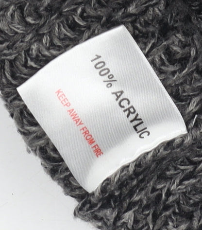 P.G. Field Men's Grey Chunky Knit Acrylic Pullover Jumper M