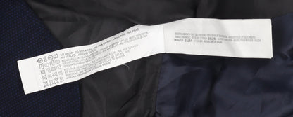 Zara Navy Blazer Women Blue Size 18 Basic Two-Button Jacket