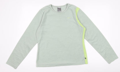 Nike Women Green Fleece Pullover Sweatshirt Size S