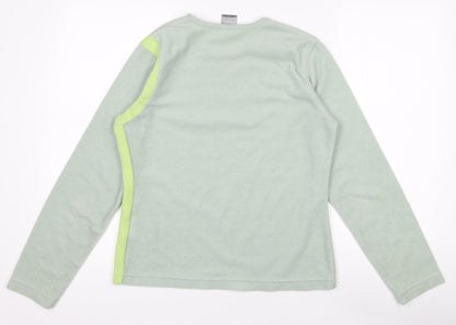 Nike Women Green Fleece Pullover Sweatshirt Size S
