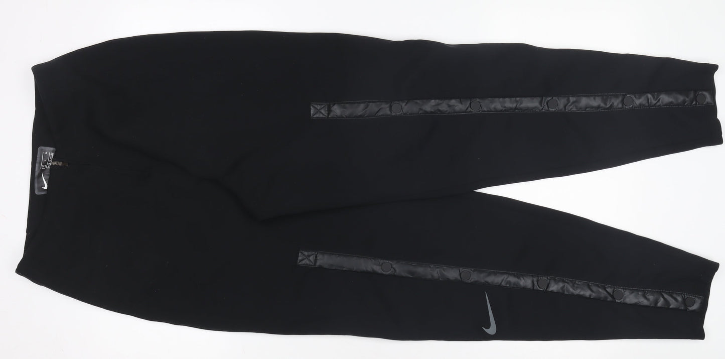 Womens UK Size S Nike Slim Fit Jogger Black Trousers