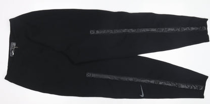 Womens UK Size S Nike Slim Fit Jogger Black Trousers