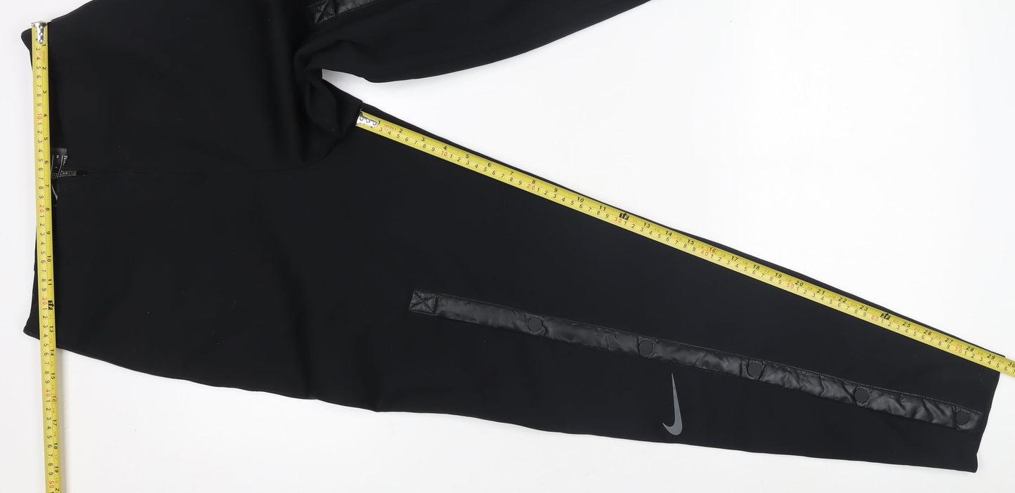 Womens UK Size S Nike Slim Fit Jogger Black Trousers