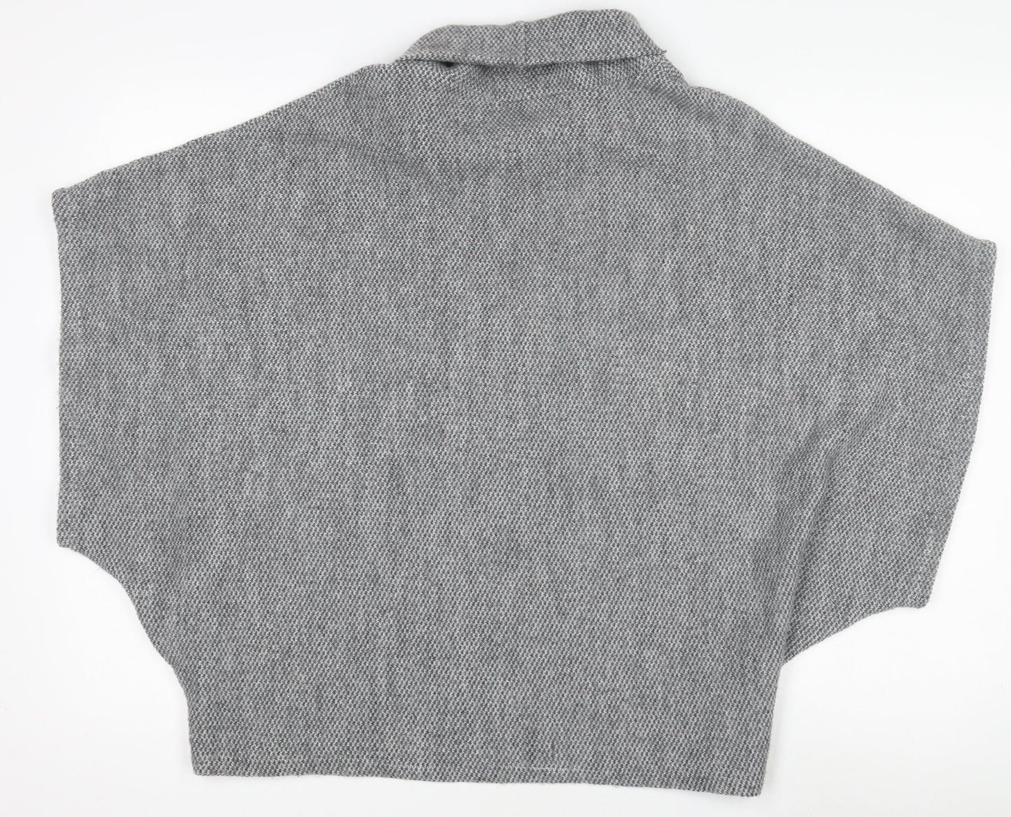Womens UK Size S Apricot Grey Tunic Blouse
