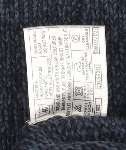 James Pringle Mens Blue Wool V-Neck Pullover Jumper L