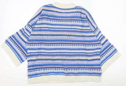 Womens UK Size M Woolovers Multicoloured Pullover Jumper