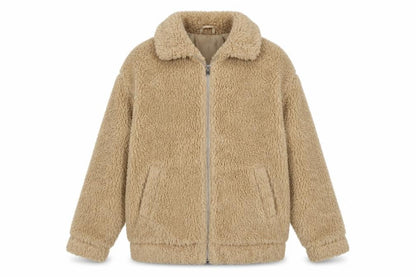 Womens UK Size 6 New Look Beige Bomber Jacket