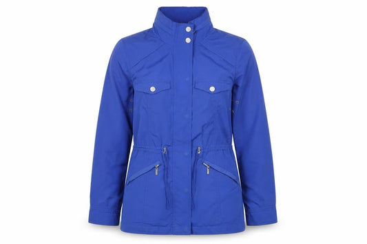 Womens UK Size 10 Maine New England Blue Anorak Coat
