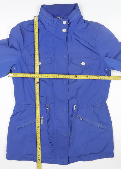 Womens UK Size 10 Maine New England Blue Anorak Coat