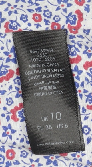 Womens UK Size 10 Maine New England Blue Anorak Coat