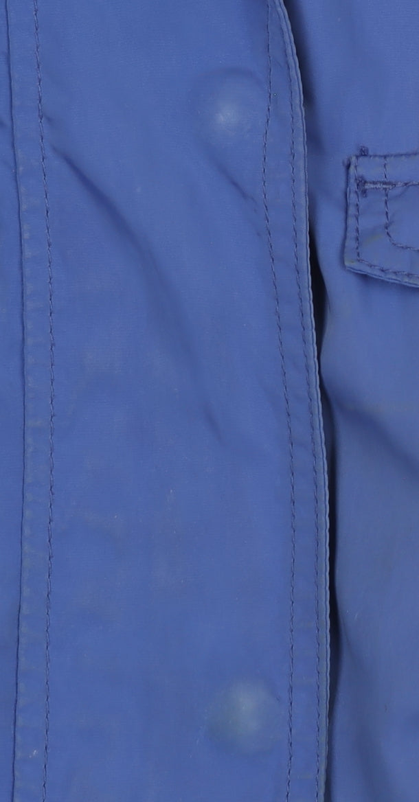 Womens UK Size 10 Maine New England Blue Anorak Coat