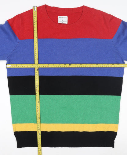 Shore Leave Men's Multicoloured Striped Cotton Acrylic Jumper M