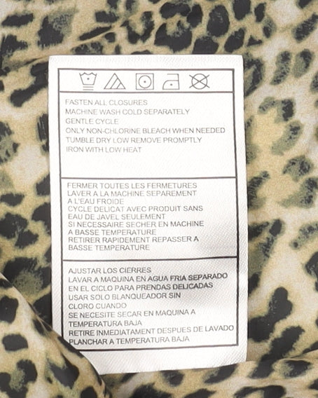 Jessica Simpson Womens Blue Puffer Jacket Size L Quilted Winter Coat