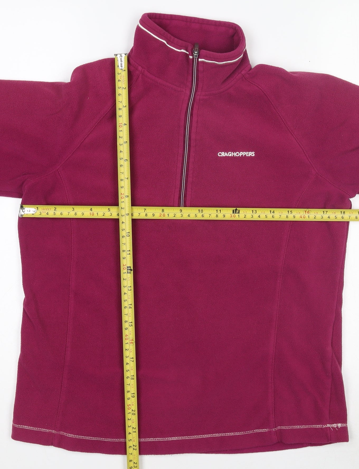 Craghoppers Womens Pink Fleece Pullover 1/2 Zip Sweatshirt Size M