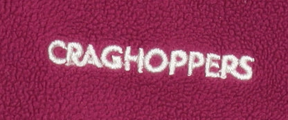 Craghoppers Womens Pink Fleece Pullover 1/2 Zip Sweatshirt Size M