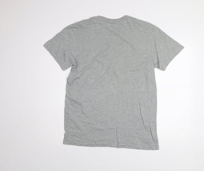 Nike Men's Grey Small Short Sleeve Crew Neck T-Shirt