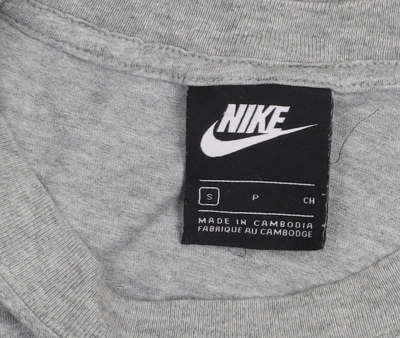 Nike Men's Grey Small Short Sleeve Crew Neck T-Shirt