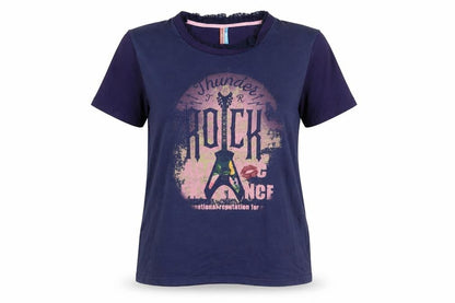 Womens UK Size M Culito from Spain Blue Basic T-Shirt