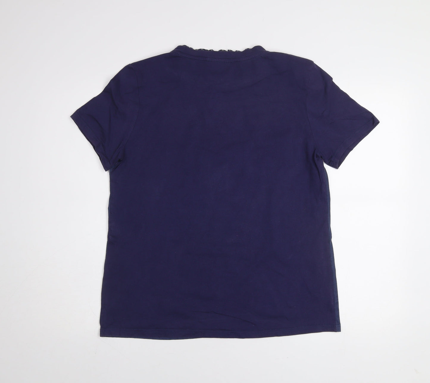 Womens UK Size M Culito from Spain Blue Basic T-Shirt
