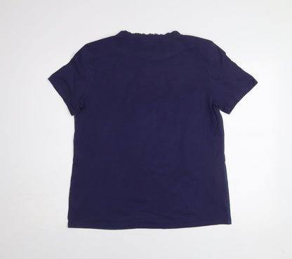 Womens UK Size M Culito from Spain Blue Basic T-Shirt