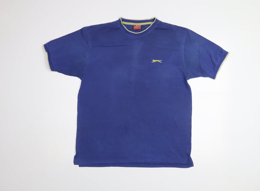 Slazenger Men's Blue Crew Neck Short Sleeve T-Shirt Size L