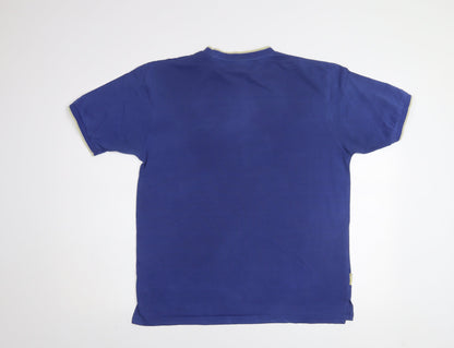 Slazenger Men's Blue Crew Neck Short Sleeve T-Shirt Size L