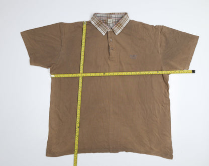 Cotton Traders Men's Beige 2XL Polo Shirt Short Sleeve 100% Cotton