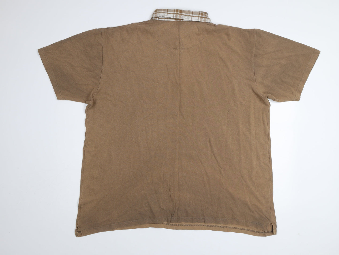 Cotton Traders Men's Beige 2XL Polo Shirt Short Sleeve 100% Cotton