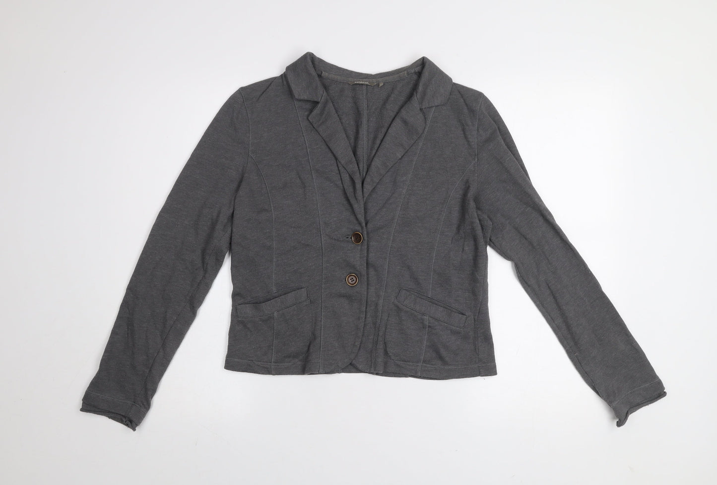 Womens UK Size M Sandwich Grey Basic Jacket