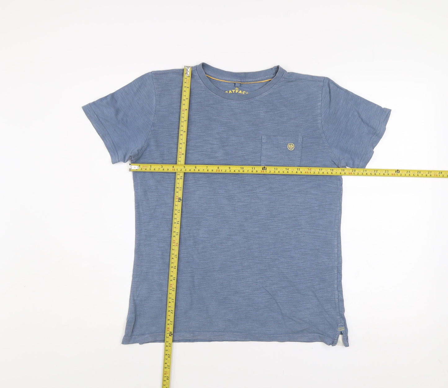 Boys UK Size 12-13 Years FatFace Blue Basic T-Shirt