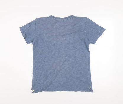 Boys UK Size 12-13 Years FatFace Blue Basic T-Shirt
