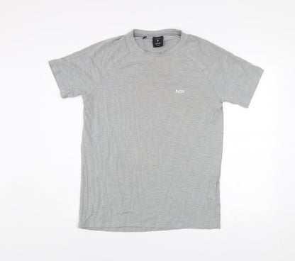 Mens UK Size M MP Grey Gym & TrainingRunning & JoggingFitness T-Shirt