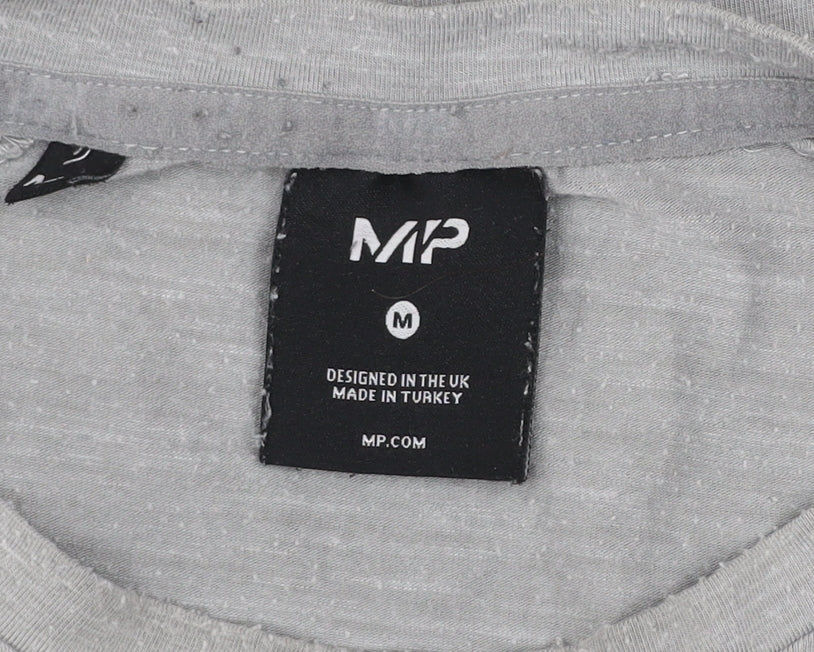 Mens UK Size M MP Grey Gym & TrainingRunning & JoggingFitness T-Shirt