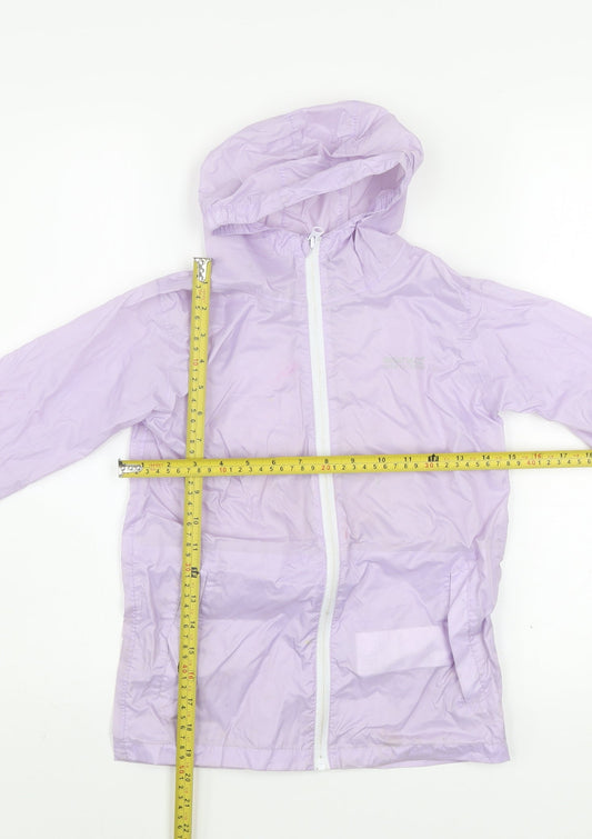 Girls UK Size 7-8 Years Regatta Purple Rain Coat