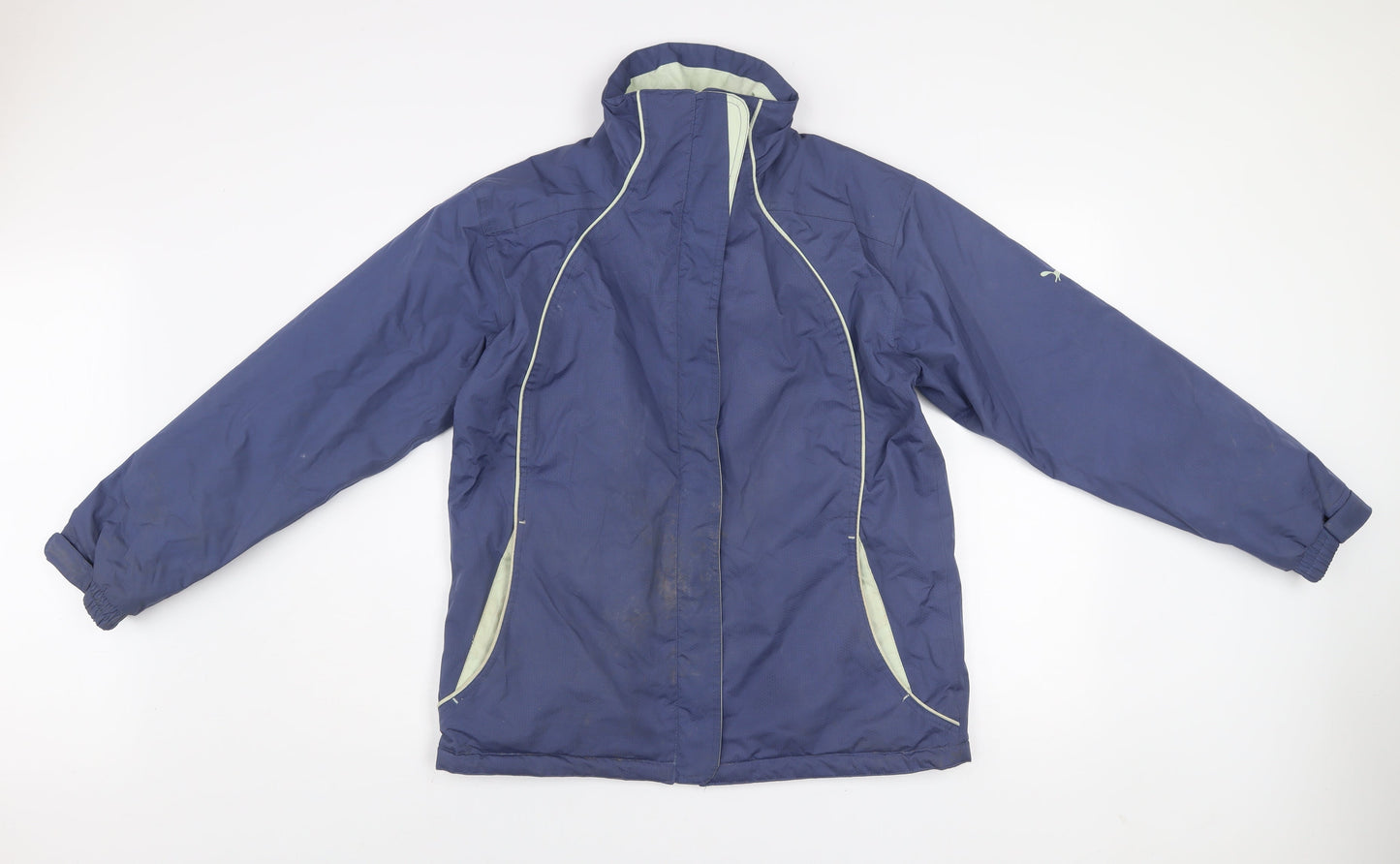 Womens UK Size M Outdoor Scene Blue Puffer Jacket