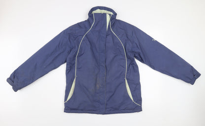 Womens UK Size M Outdoor Scene Blue Puffer Jacket