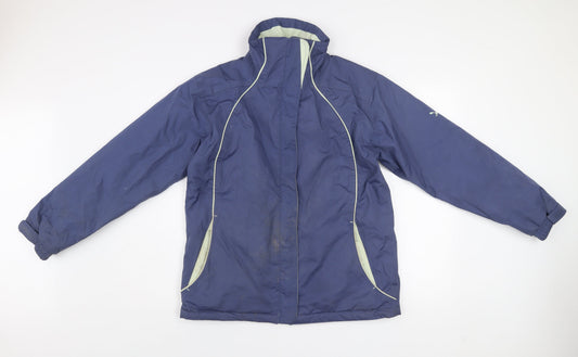 Womens UK Size M Outdoor Scene Blue Puffer Jacket