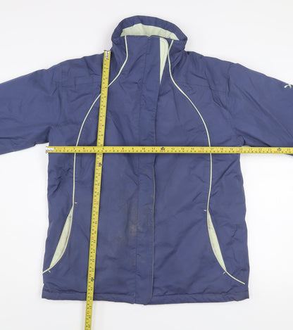 Womens UK Size M Outdoor Scene Blue Puffer Jacket