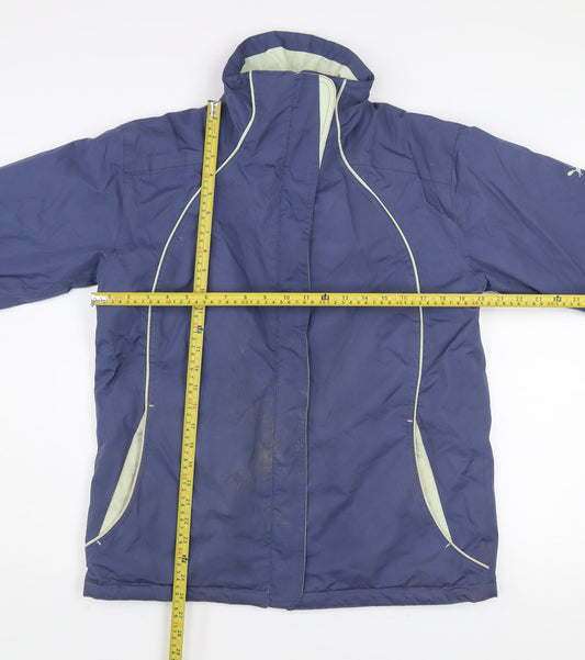 Womens UK Size M Outdoor Scene Blue Puffer Jacket