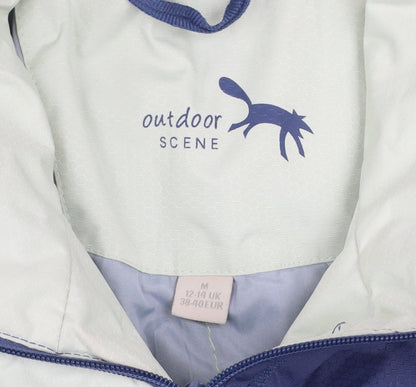 Womens UK Size M Outdoor Scene Blue Puffer Jacket