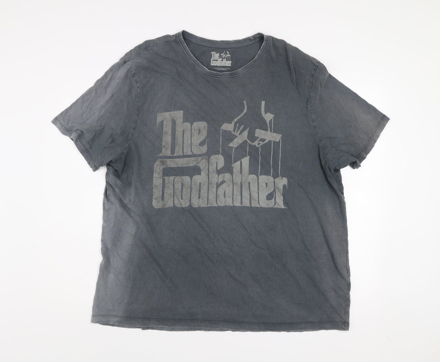 The Godfather Grey Graphic Print Men's 2XL Short Sleeve T-Shirt