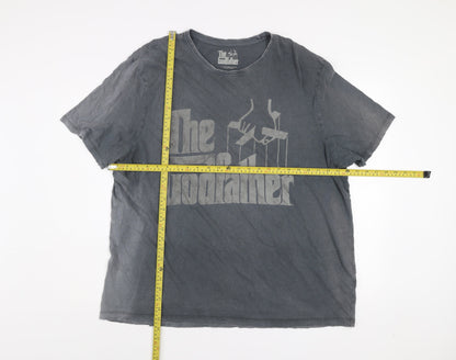The Godfather Grey Graphic Print Men's 2XL Short Sleeve T-Shirt
